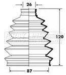 First Line Cv Joint Boot Kit  - FCB6011 fits Mazda 626 automatic