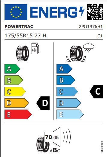 Powertrac 175 55 15 77H Adamas H/P tyre