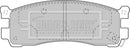 Borg & Beck Brake Pad Set - BBP2135 fits Mazda MPV 96 - 04