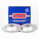 Borg & Beck Brake Disc Pair  - BBD5383 fits BMW 2 Series (F45) 225i 09/14-