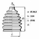 Borg & Beck Cv Joint Boot Kit  - BCB6422 fits Ford Focus 2014-