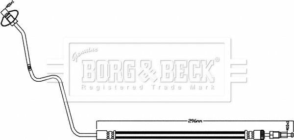 Borg & Beck Brake Hose  - BBH8493 fits Peugeot 207 11/10-10/11