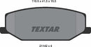 Mazda Suzuki, Brake Pad Set - Textar 2114202