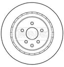 Borg & Beck Brake Disc Pair  - BBD5286 fits Nissan 370Z (Z34) 06/09-