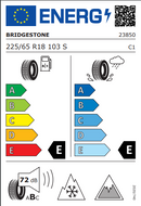 Bridgestone 225 65 18 103S Blizzak DMV3 tyre