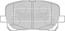 Borg & Beck Front Brake Pad Set - BBP1837 fits Toyota Avensis Verso 8/01-2/06