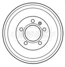 Borg & Beck Brake Drum (Single) - BBR7215 fits LDV Maxus 01/05-