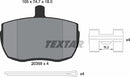 Textar Brake Pad Set - 2035908