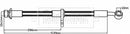Borg & Beck Brake Hose  - BBH8164 fits Honda Civic IX 1.8i VTEC 12-
