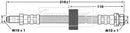 Borg & Beck Brake Hose Part No -BBH6735