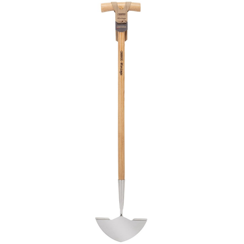 Draper Heritage Stainless Steel Lawn Edger with Ash Handle