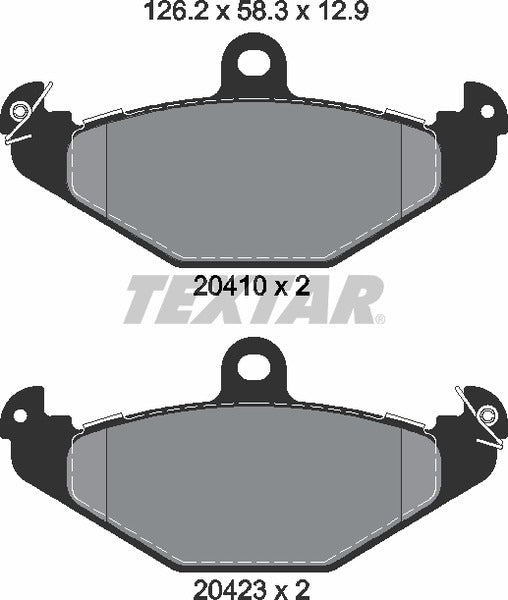 Textar Brake Pad Set - 2041003
