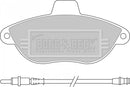 Borg & Beck Brake Pad Set - BBP1461 fits PSA,Fiat Dispatch,Expert 95-03