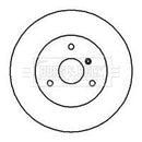 Borg & Beck Brake Disc Pair  - BBD4231 fits Smart Car 0.6,0.8 98-