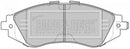 Borg & Beck Front Brake Pad Set - BBP1881 fits Daewoo Nubira 03-