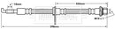 Borg & Beck Brake Hose  - BBH7248 fits Toyota Celica 99-06