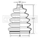 First Line Cv Joint Boot Kit Part No -FCB2343