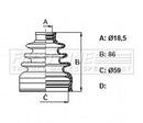 First Line Cv Joint Boot Kit  - FCB6165 fits Fiat Sedici 4X4