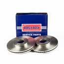 Borg & Beck Brake Disc Pair  - BBD4651 fits Mazda MPV 2.0 Dsl 02 - 04