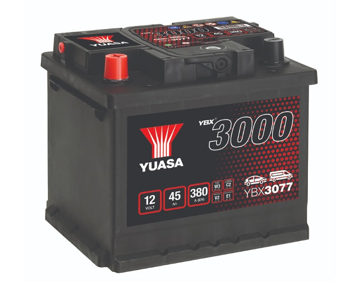 Yuasa YBX3077 SMF Battery - 4 Year Warranty (5383601946777)