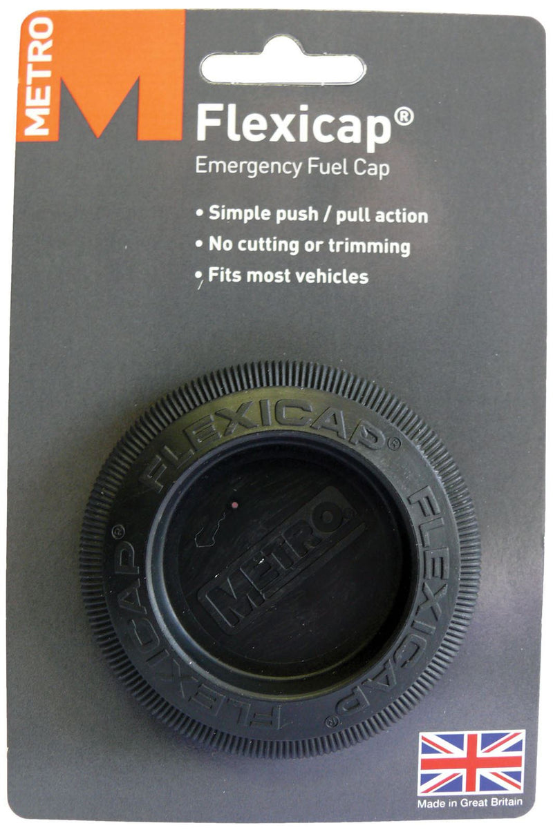 Metro HG044-00 Flexicap Emergency Fuel Cap Black Single Push Pull Action