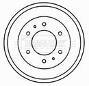 Borg & Beck Brake Drum (Single) - BBR7155 fits Hyundai H100 2.5 Diesel 1999-