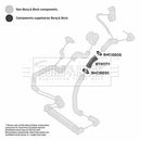 Borg & Beck Turbo Hose  - BTH1179 fits VAG Sharan 1.9D 00-10