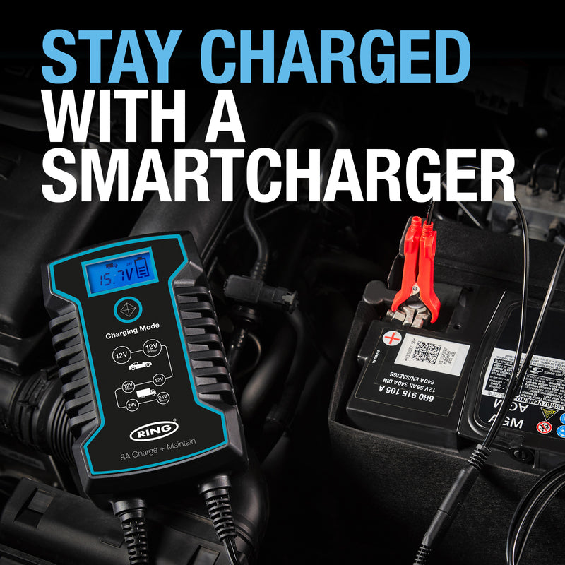 Ring 8Amp Smart Battery Charger UK RSC808 Arnold Clark Autoparts