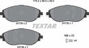 Textar Brake Pad Set - 2473806