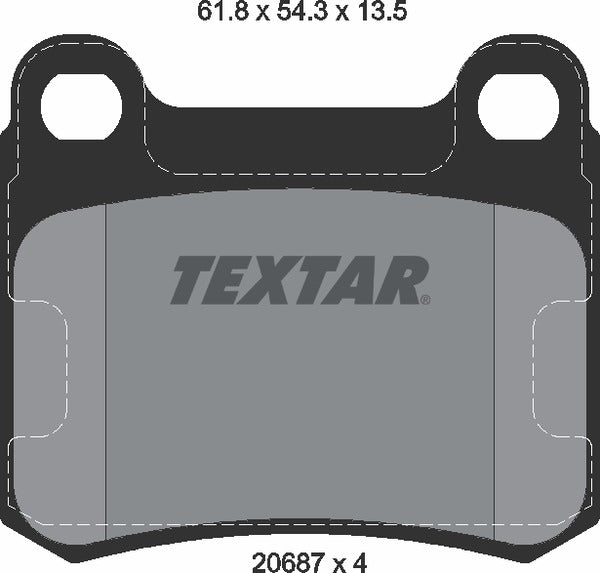 Textar Brake Pad Set - 2068703