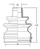 Borg & Beck Cv Joint Boot Kit Part No -BCB2111