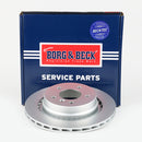 Borg & Beck Brake Disc Single  - BBD5715S fits BMW M3 E36 Coupe 1998- LH