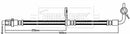Borg & Beck Brake Hose  - BBH8243 fits Subaru Legacy V 09/09-