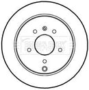 Borg & Beck Brake Disc Pair  - BBD4611 fits Chevrolet Captiva 06/06-
