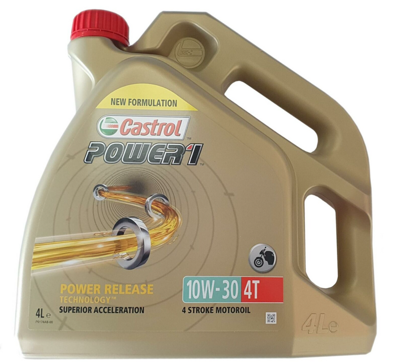 Castrol POWER1 4T 10W-30 SS 4 Stroke Motorcycle Engine Oil 4 Litres