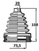 Borg & Beck Cv Joint Boot Kit Part No -BCB6410