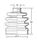 Borg & Beck Cv Joint Boot Kit  - BCB2072 fits Nissan - Outer