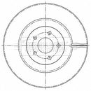 Borg & Beck Brake Disc Single  - BBD6209S fits Focus III 2.3 RS AWD 07/15- 12/18