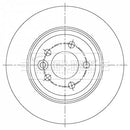 Borg & Beck Brake Disc Pair Part No -BBD5377