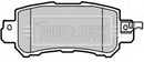 Borg & Beck Rear Brake Pad Set - BBP2365 fits Mazda CX-5 (KE) 11/11-