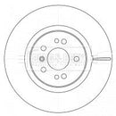 Borg & Beck Brake Disc Single  - BBD5918S fits Mercedes M Klasse W 164  05-