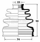 Borg & Beck Cv Joint Boot Kit Part No -BCB2839