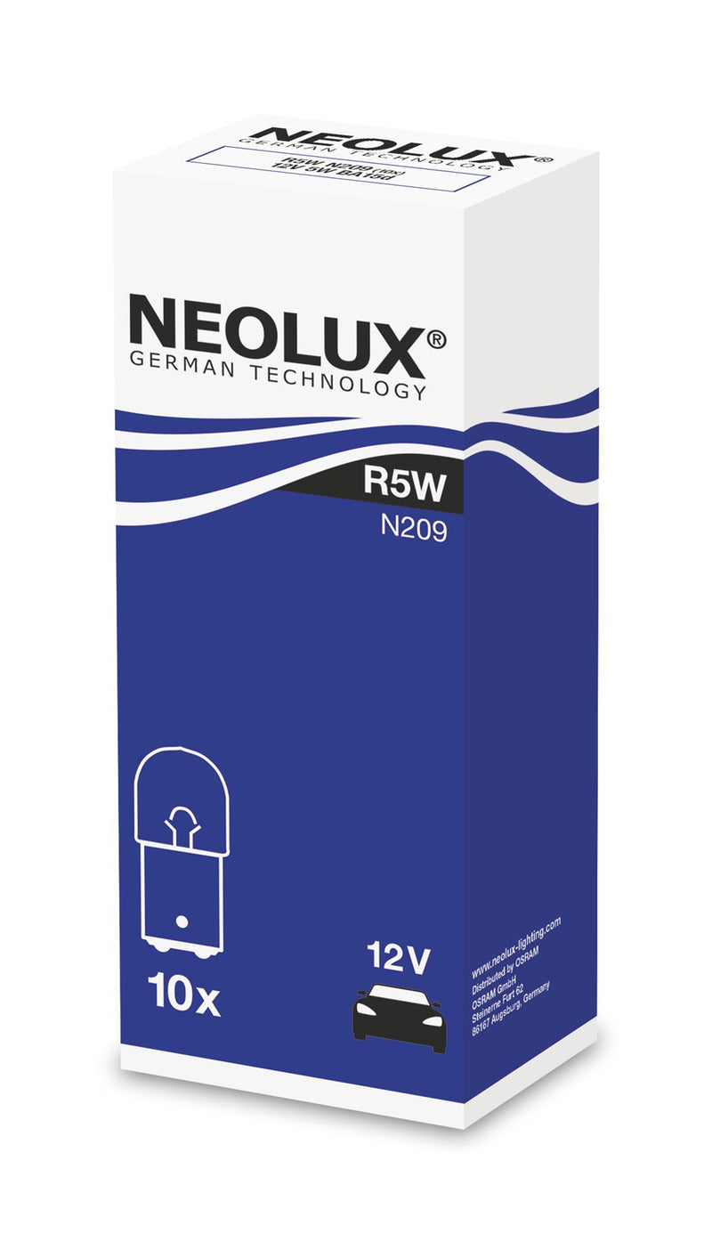 Neolux N209 12v 5w BA15d (209) Trade pack of 10