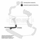 Borg & Beck Turbo Hose  - BTH1252 fits PSA Bipper 1.4HDi 08-