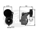 Gates DriveAlign Tensioner Pulley - T38263