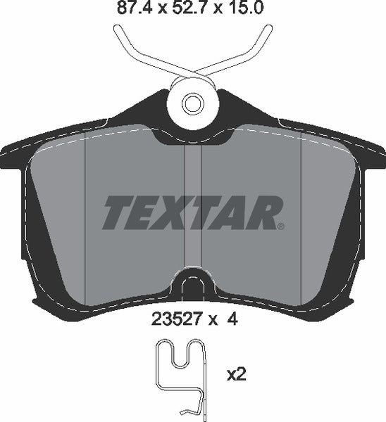 Honda, Brake Pad Set - Textar 2352701