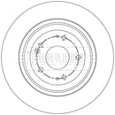 Borg & Beck Brake Disc Pair  - BBD5574 fits CR-V V 08/17-