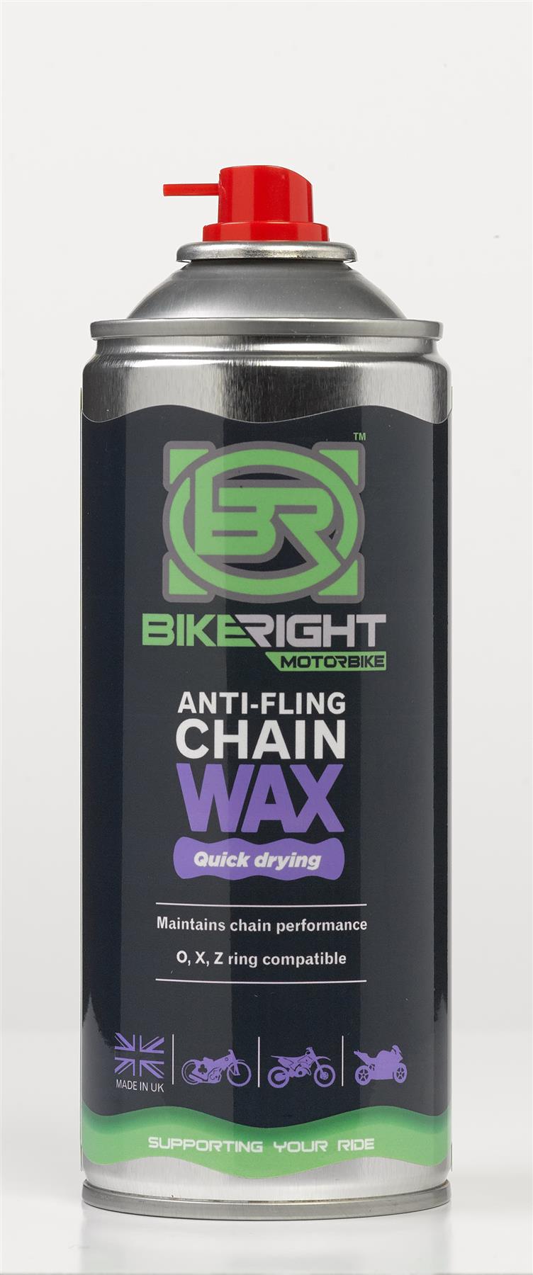 BikeRight BIRIMB4002 Motorbike Dry Chain Wax 400ml