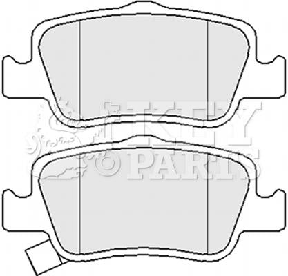 Key Parts Brake Pad Set - KBP2056 fits Toyota Auris 07-