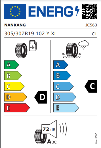 Nankang 305 30 19 102Y Sportnex NS-20 tyre
